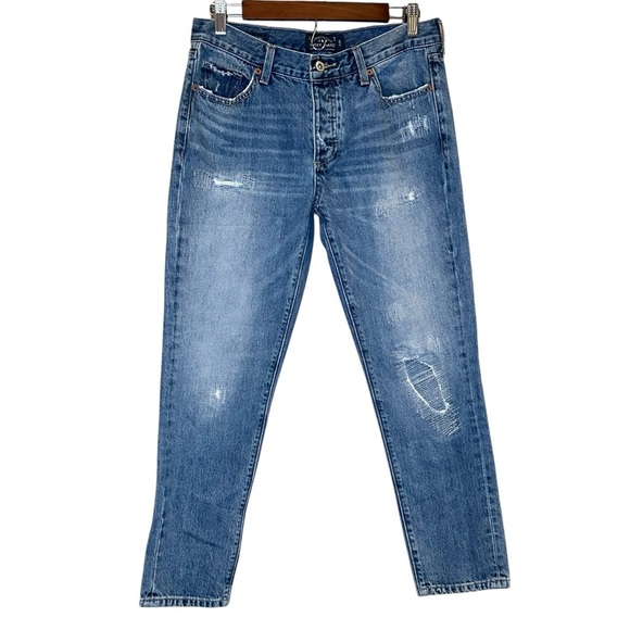 Lucky Brand Womens Jeans Sienna Slim Boyfriend Button Fly Distressed Size 2/26 - Picture 3 of 10